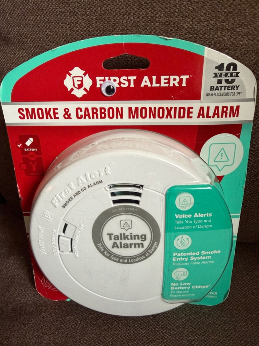Alert Slim 10-Year Battery Smoke and Carbon Monoxide Alarms with Voice (1039871)